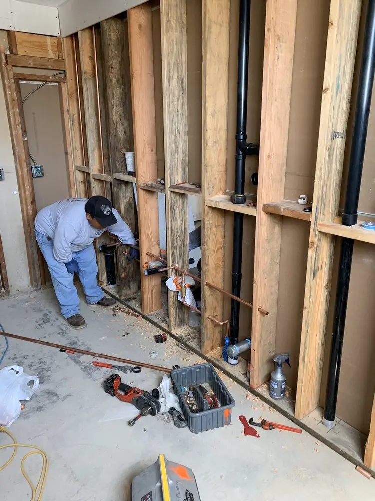 Commercial rough-in plumbing for Gas Line Repair in South Middleton